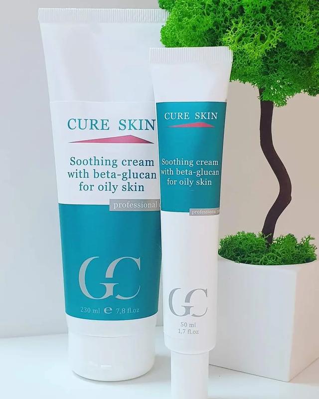 Cream for oily skin cure skin with beta glucan, 50 ml