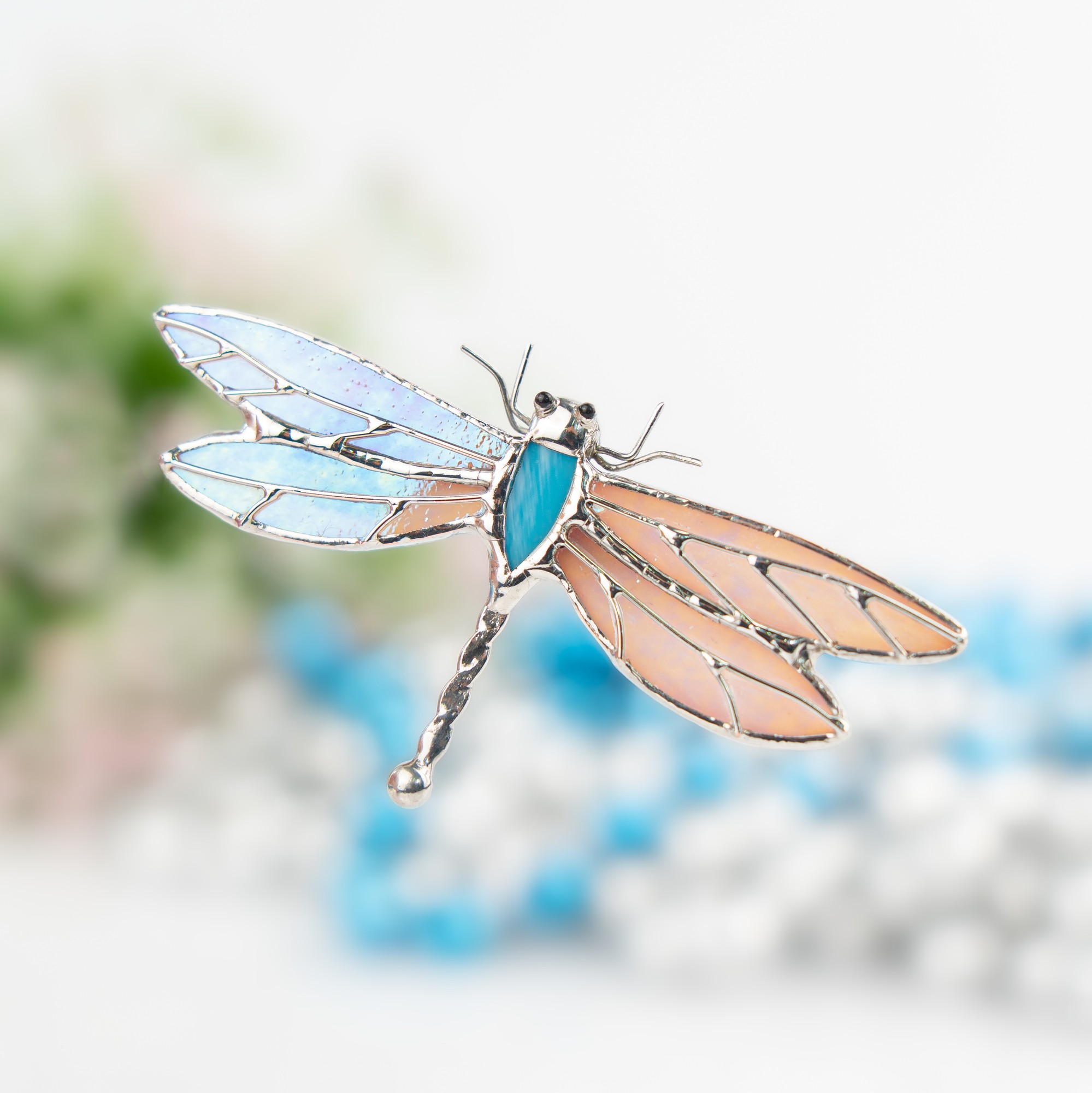 Dragonfly stained glass jewelry