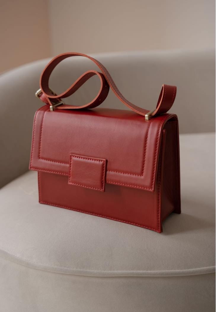 Red Kelly leather bag for women The Wings TW-Kelly-red