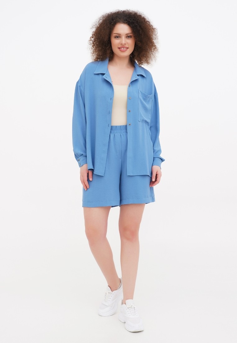 Women's summer suit DASTI blue with shorts Evanesco