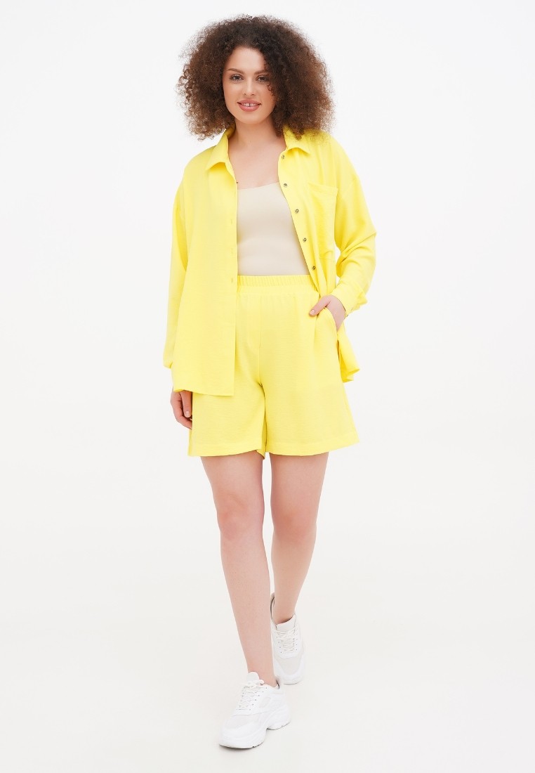 Women's summer suit DASTI yellow with shorts Evanesco