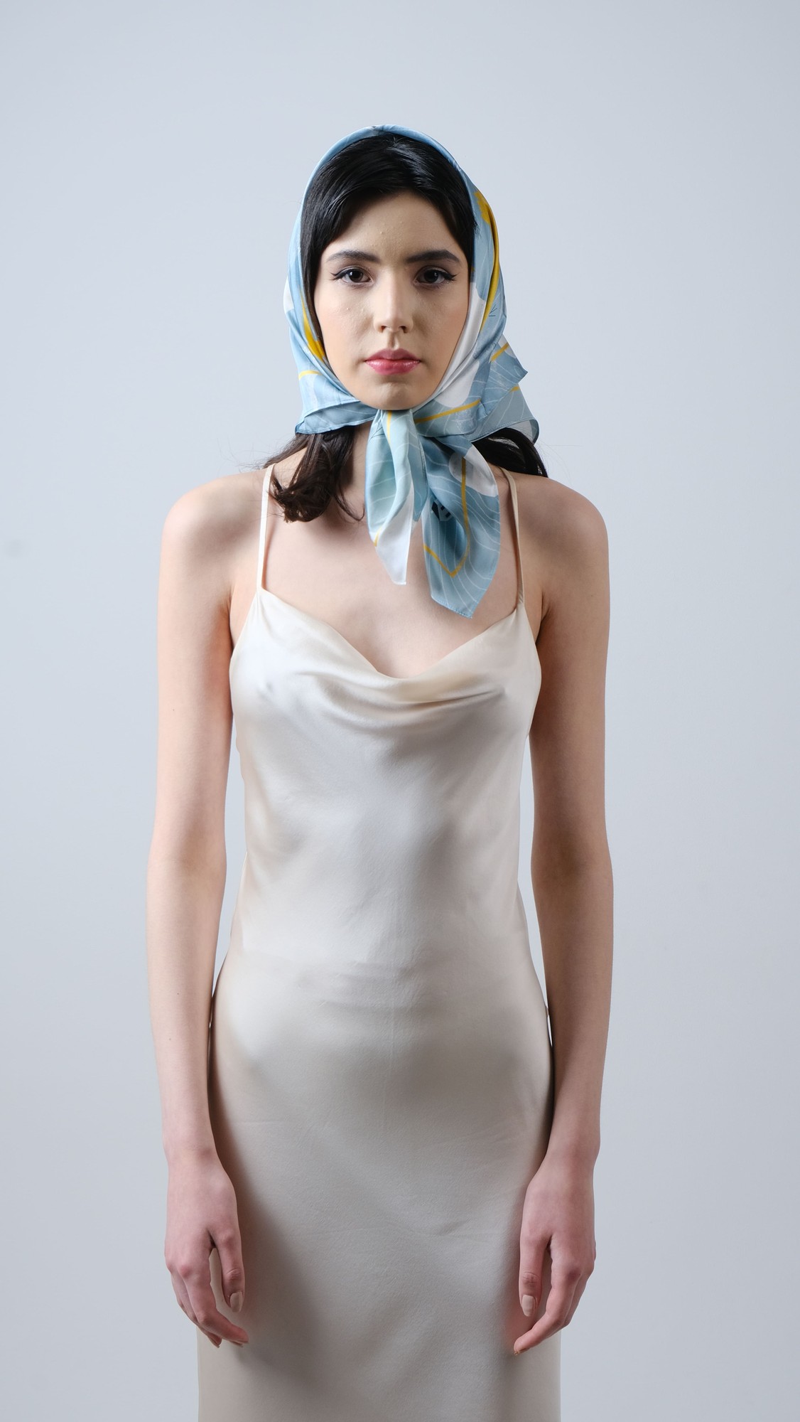 Silk scarf "Dream / Mriya" with double-sided printing