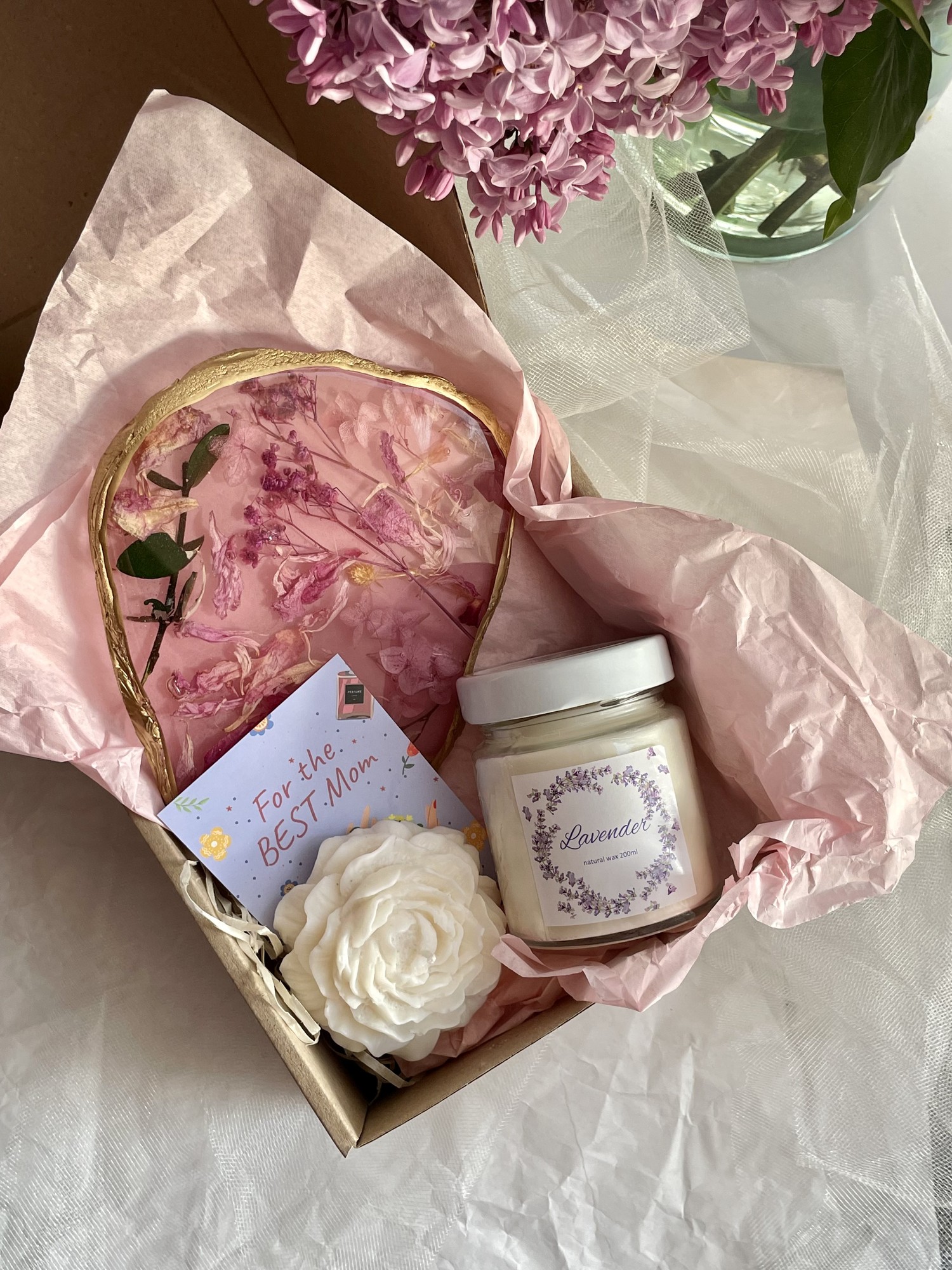 Gift set of candles
