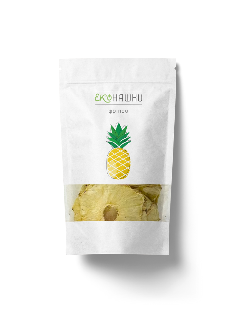 Organic pineapple chips eco nicy - 500 grams, without sugar (pack of 10 ...