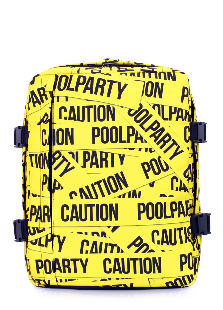 The backpack for carry-on luggage POOLPARTY Airport airport-flex-tape 40 x 30 x 20 cm Wizz Air yellow