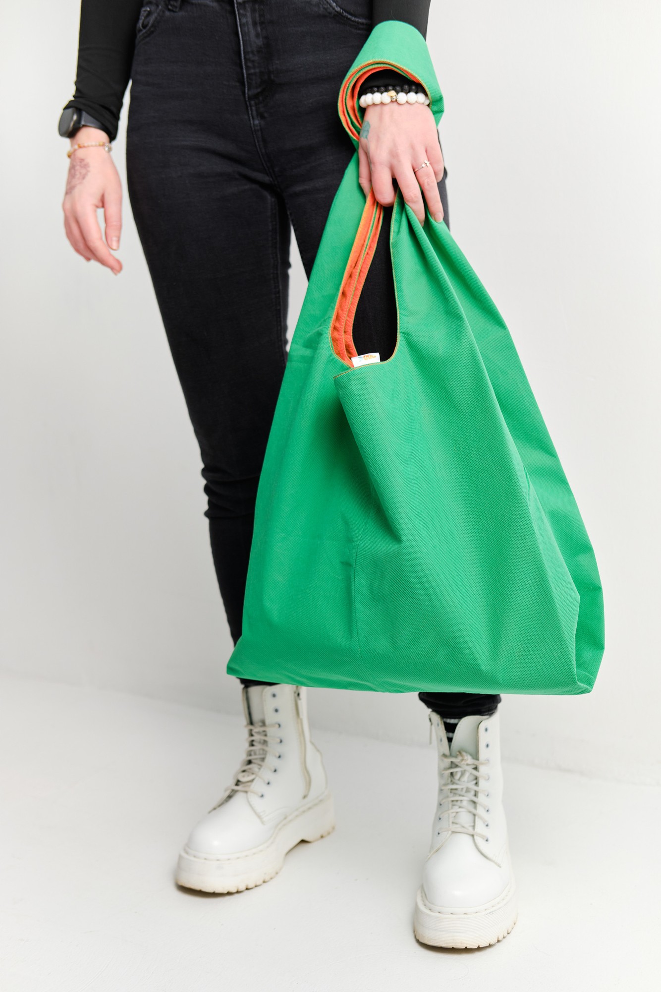 Large shopper for shopping "Rick", beach bag, eco bag, handmade