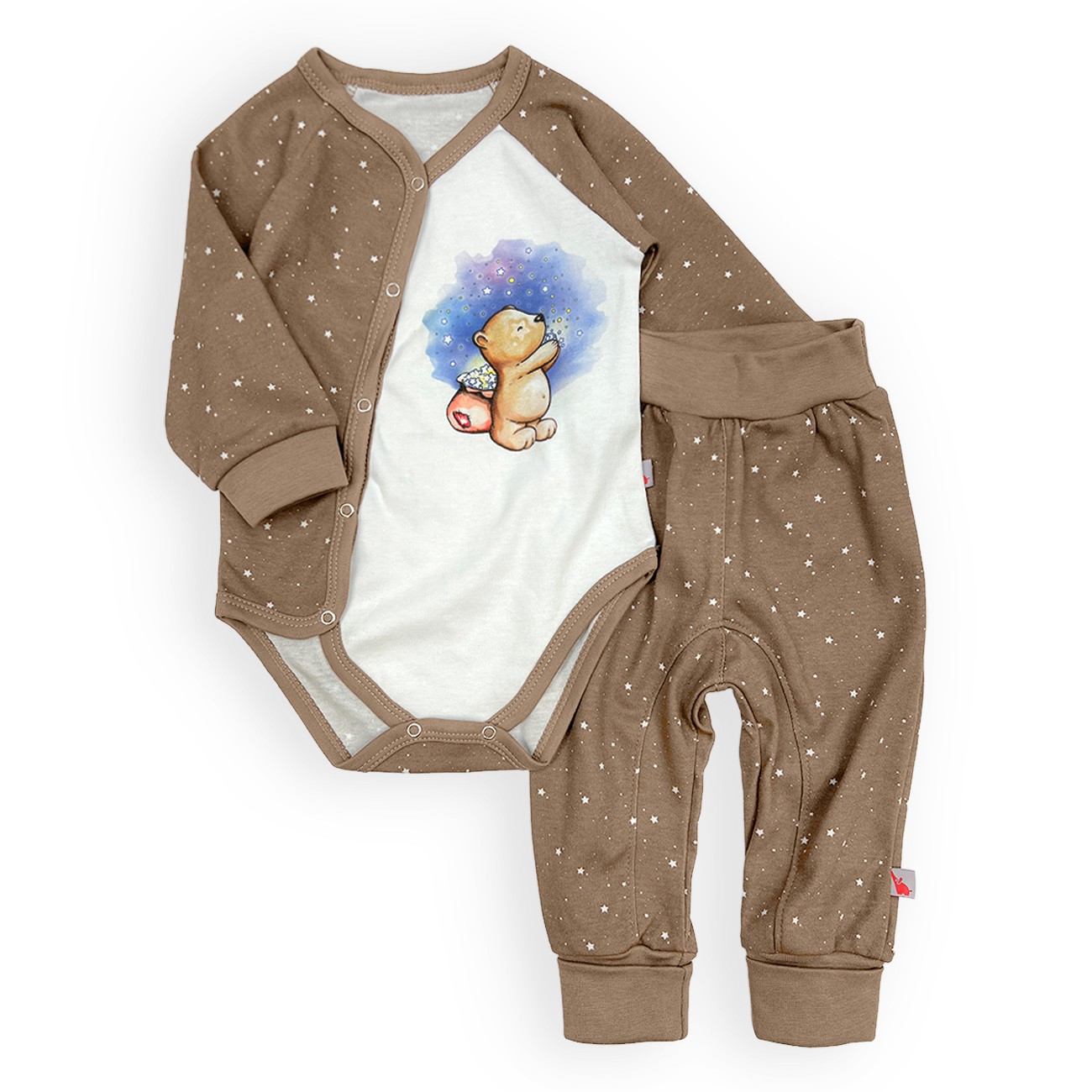 Children's set bodysuit and pants with bear print Tunes