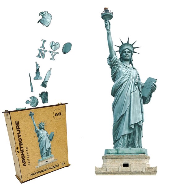 Wood Jigsaw Puzzle For Adults Statue of Liberty L Size