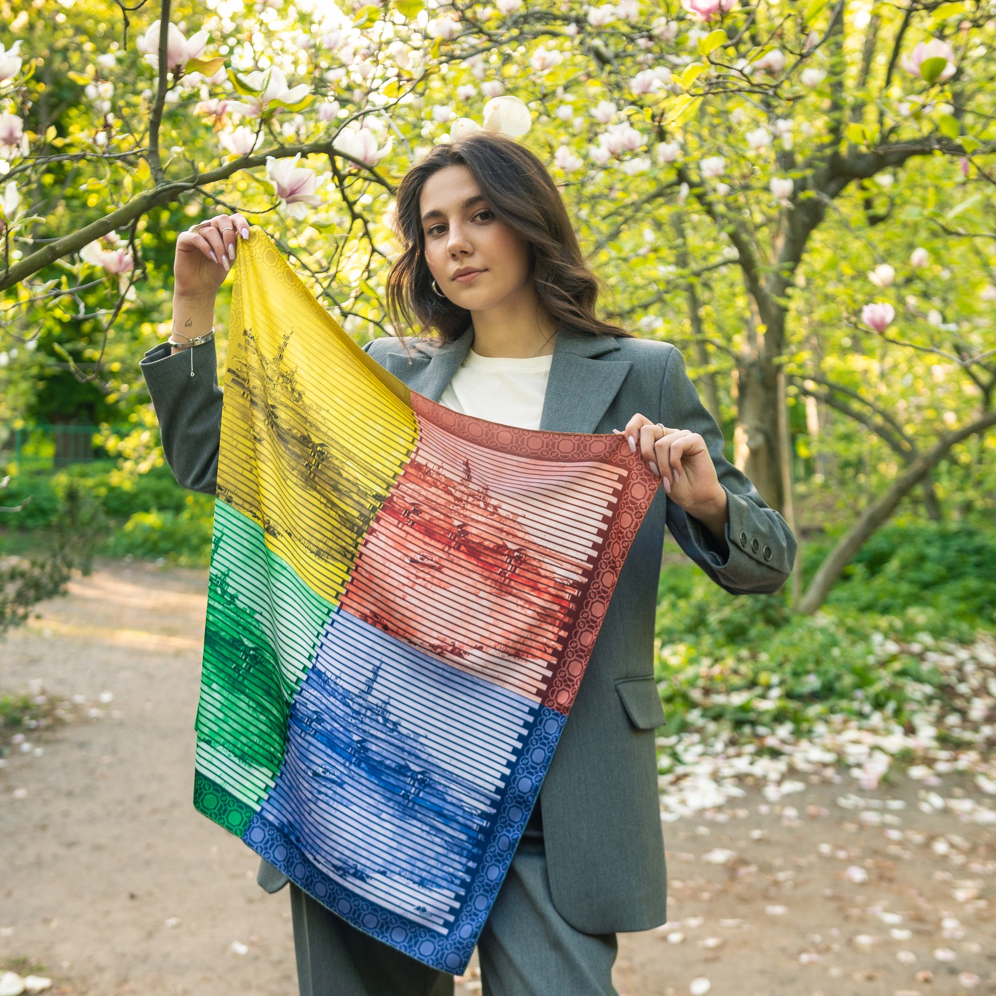 Designer scarf "kyiv. four seasons" from the designer art sana