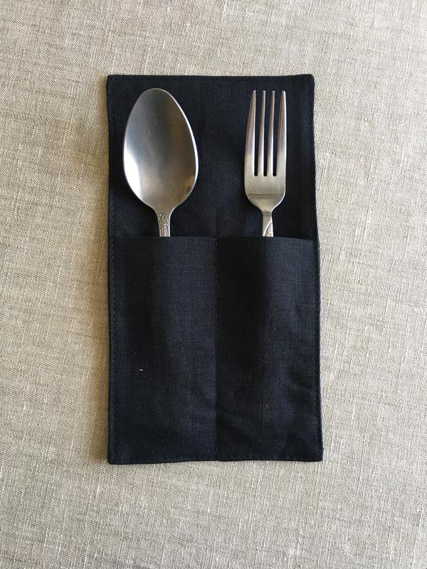 Linen cutlery holders 379 from GNIZDO with donate to u24