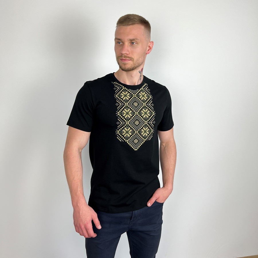 men's t-shirt with "Polish star" embroidery
