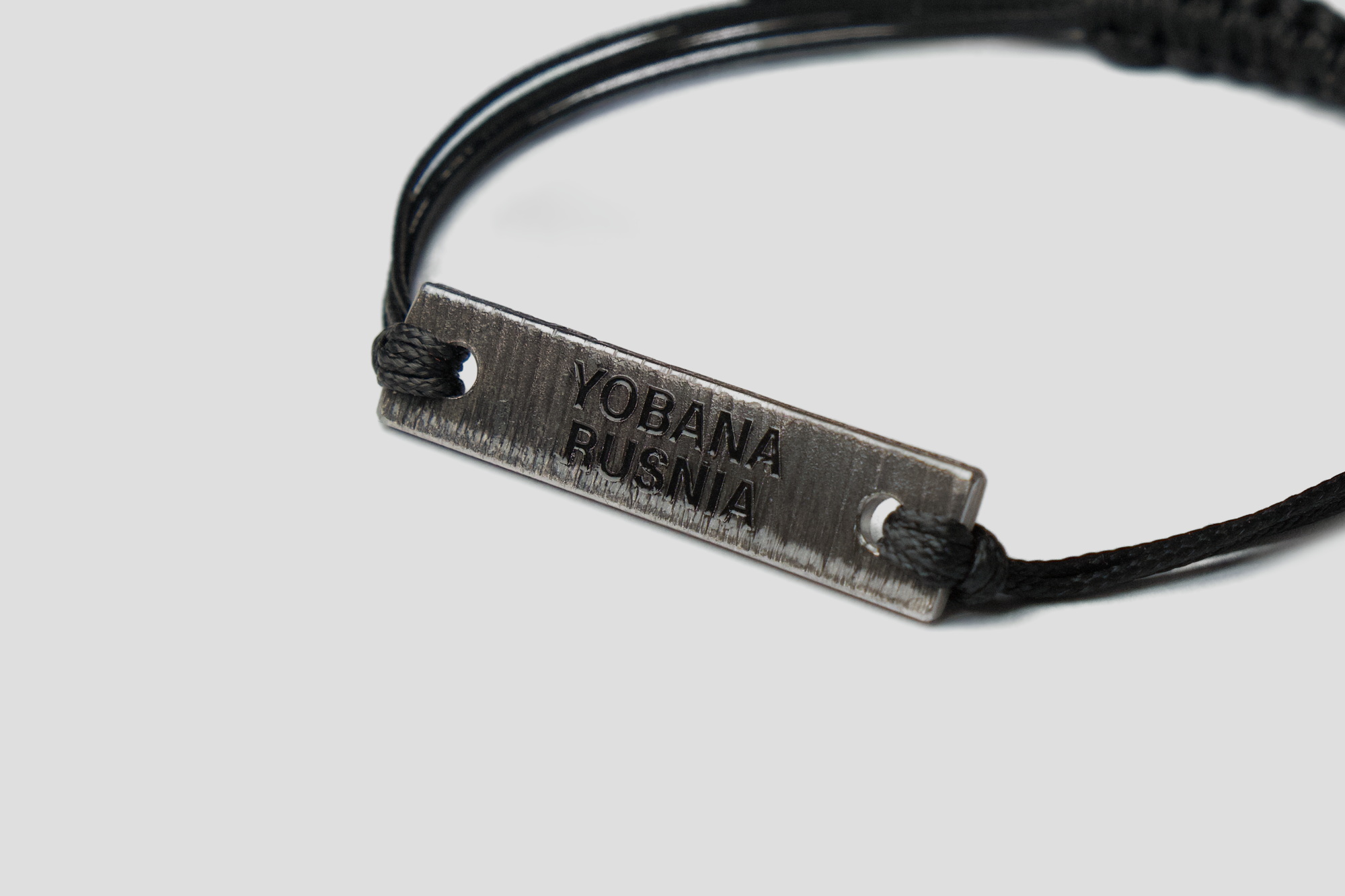 Bracelet that expresses the common opinion of the nation. It means: "Fa**ing russians"