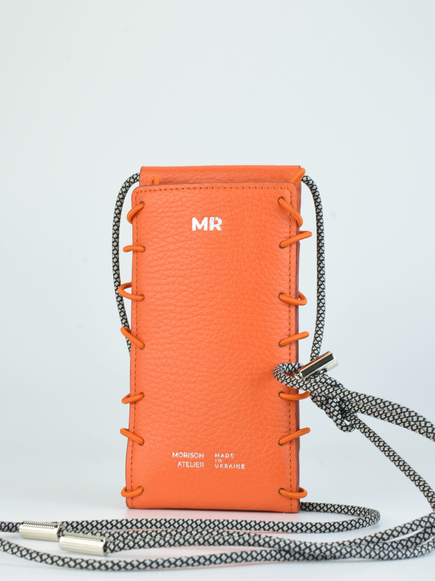 Monogram Leather Shoulder Strap Phone Case