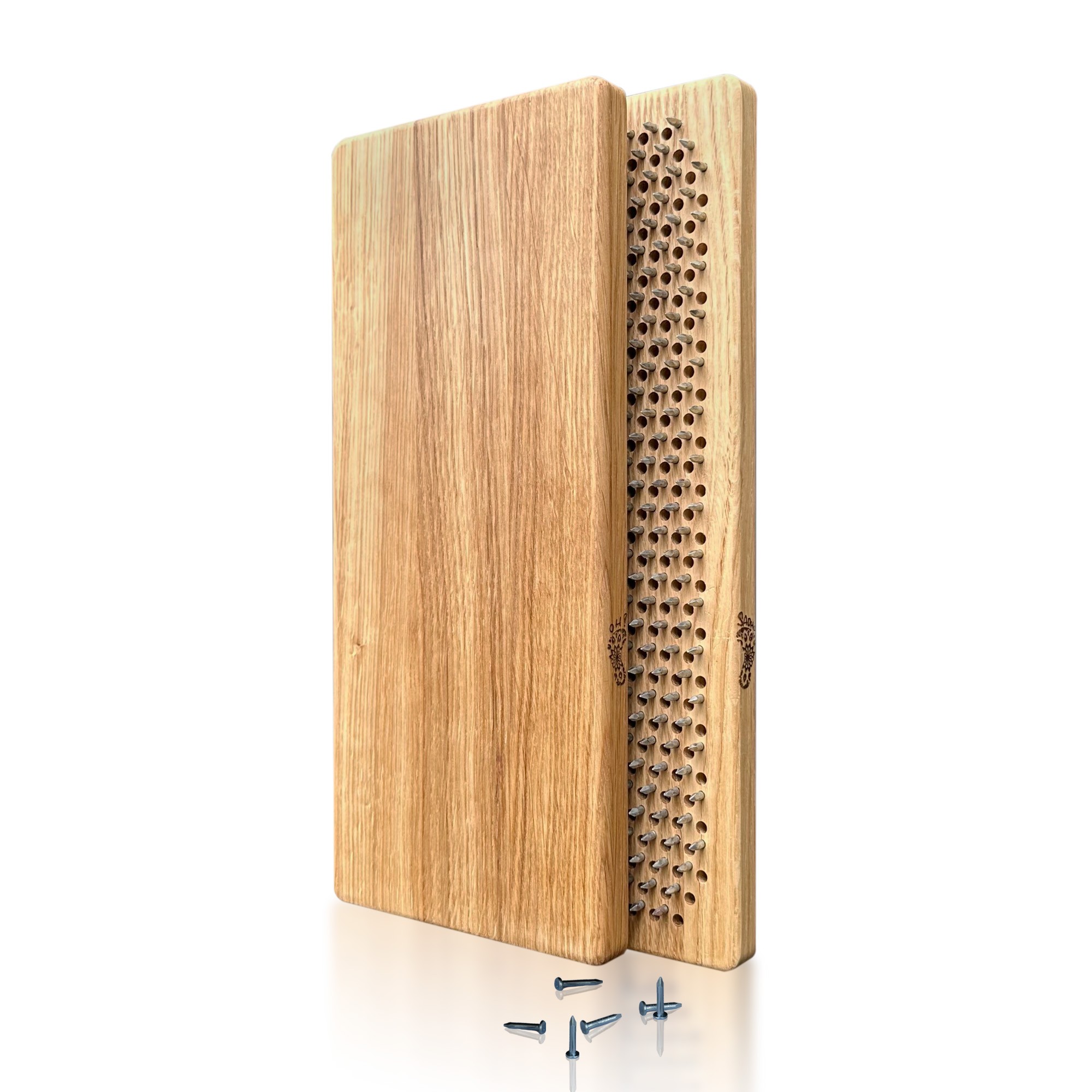 Sadhu Board Nails from 100% Oak for Yoga Meditation, Step 10mm, "Aum"