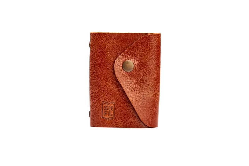 Leather credit card and business card holder