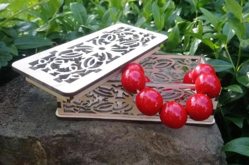 Plywood jewelry box 5372 from AllGoods with donate to u24