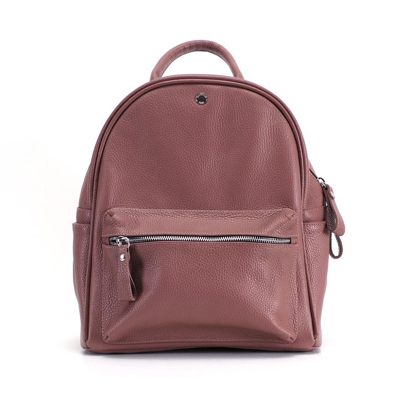 Leather backpack / basil