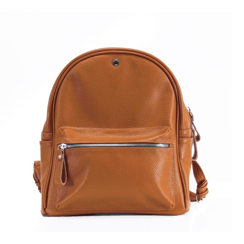 Leather backpack / caramel