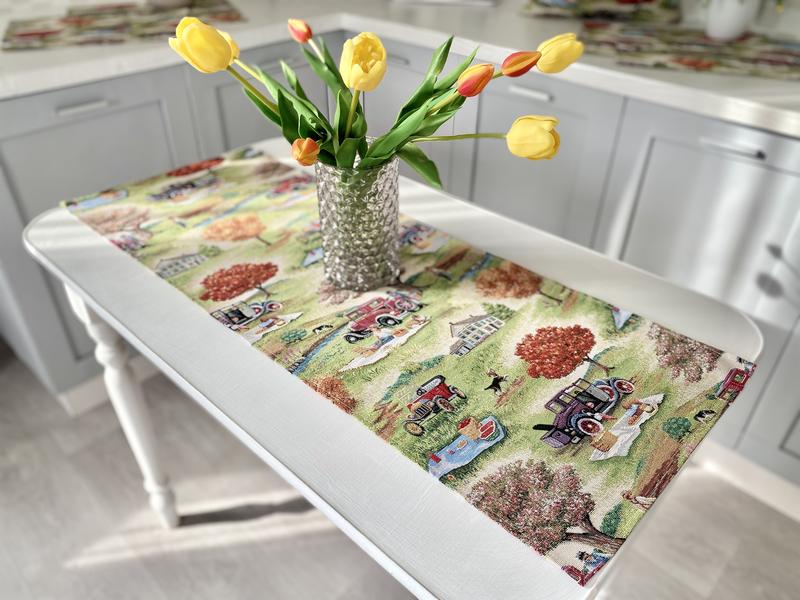 Tapestry table runner  45x140 cm.