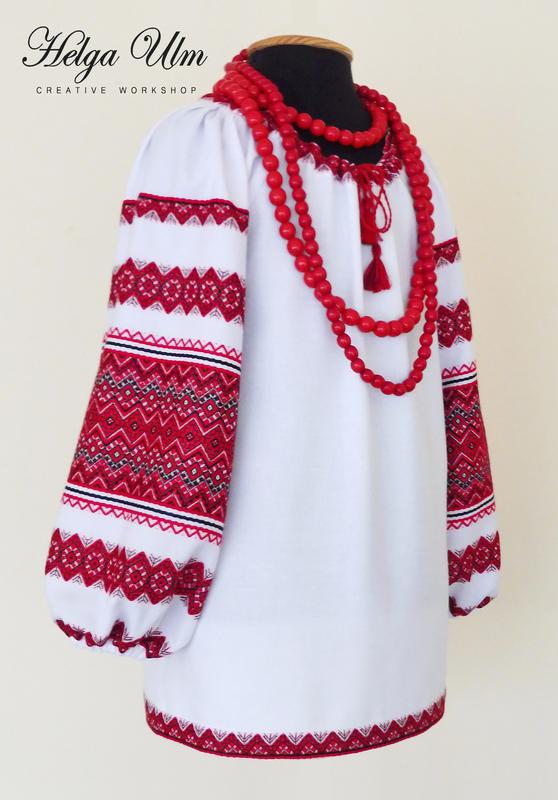 Blouse made from embroidered cloth Namysto