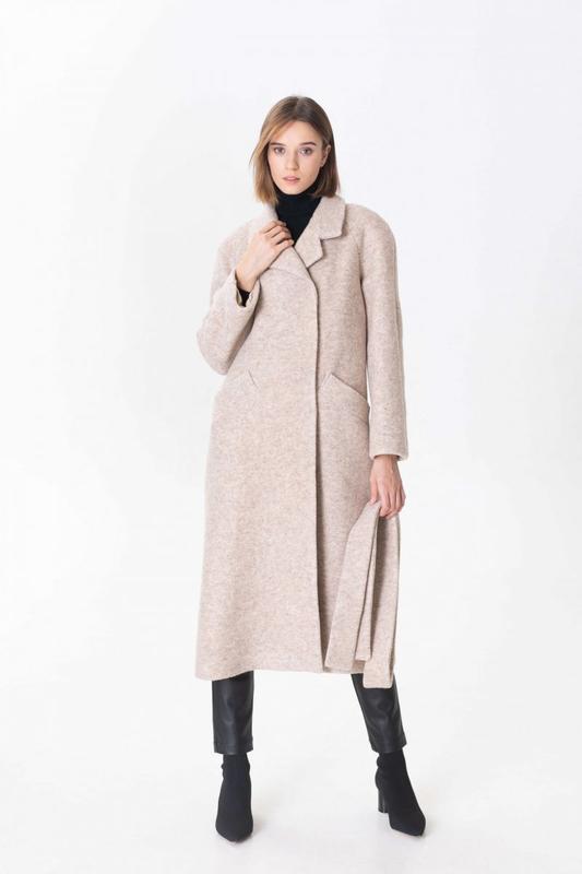Beige coat with slit pockets 500289 a LOT