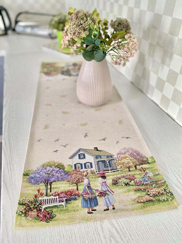 Tapestry table runner 37x100 cm. 9694 from LiMaSo with donate to u24