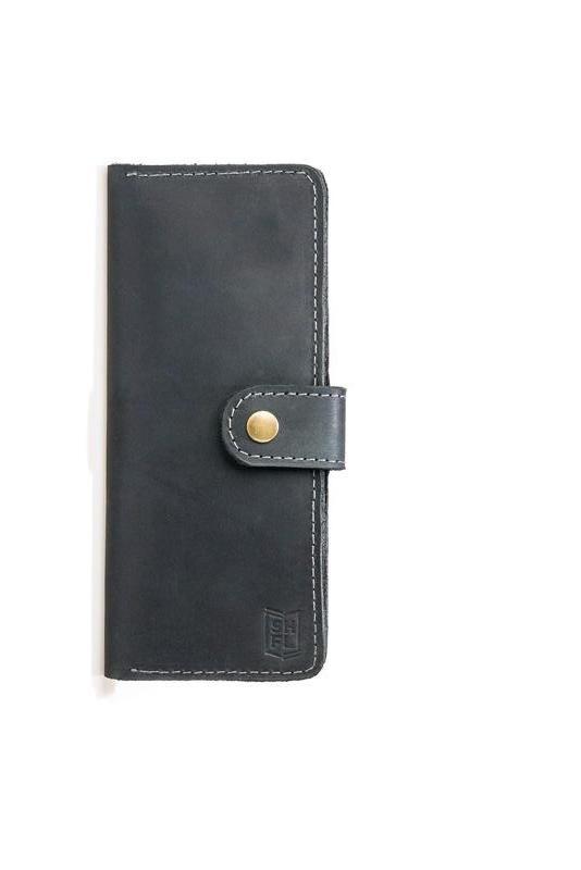 Luxury long wallet checker, leather envelope clutch