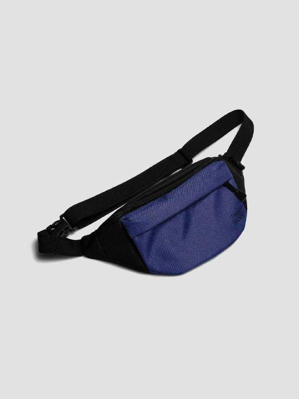Black and blue big bum bag