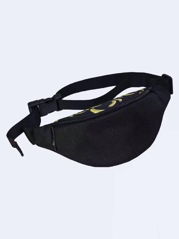 Black children's bum bag, fanny pack, belt bag