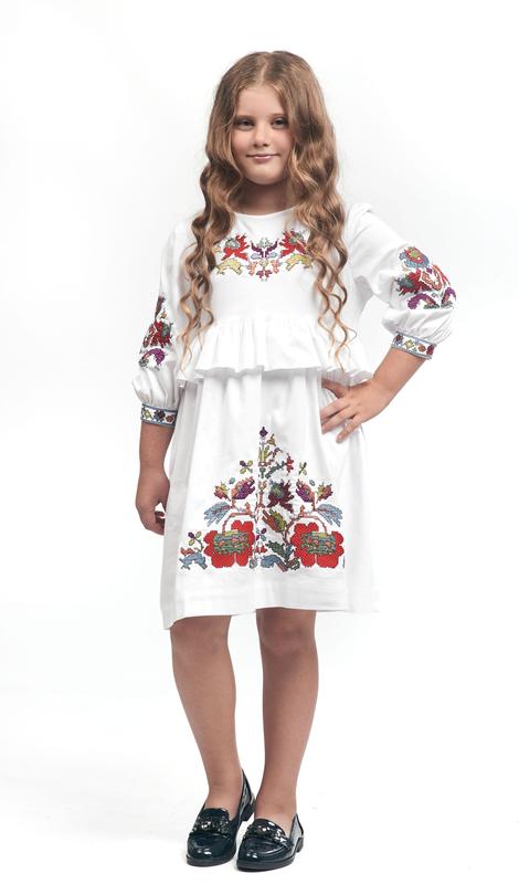 Dress for girls with embroidery 303-20/09