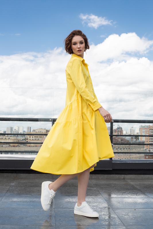 Energizing yellow dress by LKcostume