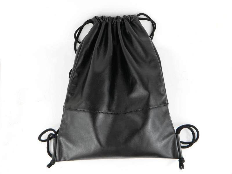 Leather Backpack "Toke black"