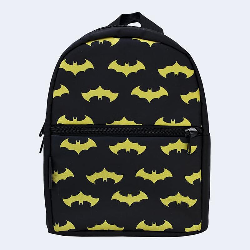 Children's black backpack with Batman