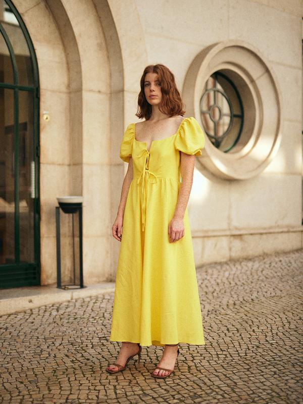 Dress “Poltavka” yellow