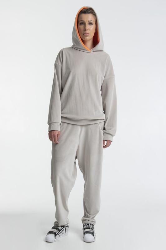 tracksuit Velor gray and orange