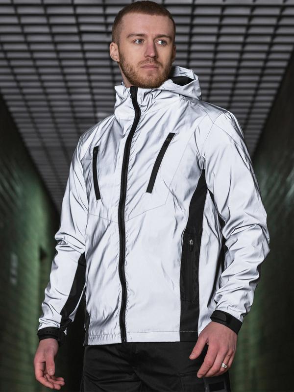 Reflective windbreaker bezet illuminate/black - 11371 from Bezet with  donate to u24