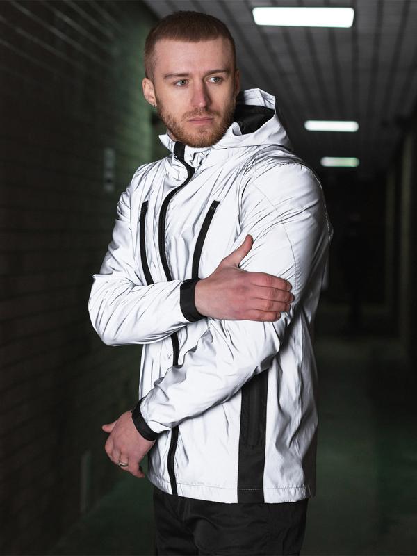 Reflective windbreaker bezet illuminate/black - 11371 from Bezet with  donate to u24