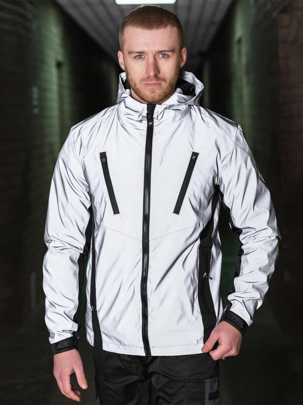 Reflective windbreaker bezet illuminate/black - 11371 from Bezet with  donate to u24