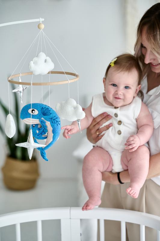 Musical baby mobile with bracket "Ocean"
