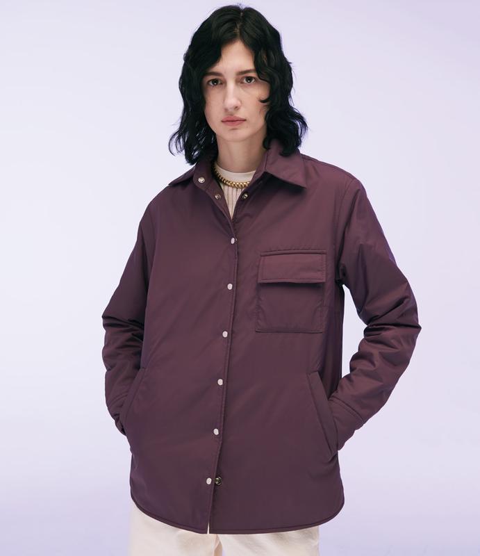 Shirt-jacket “Lesya” plum