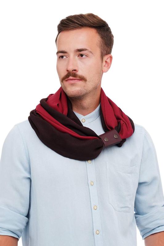 Cashmere men's stylish scarf Snood  "Ukraine" from the designer art sana