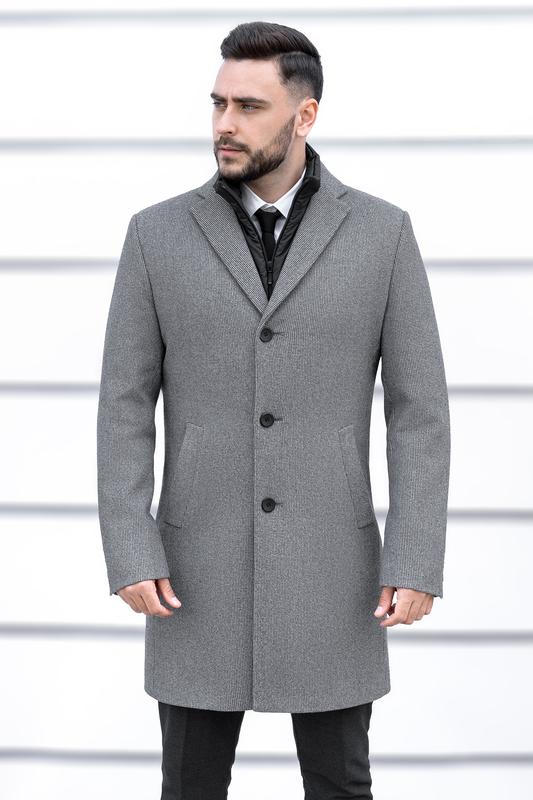 mens grey pea coat