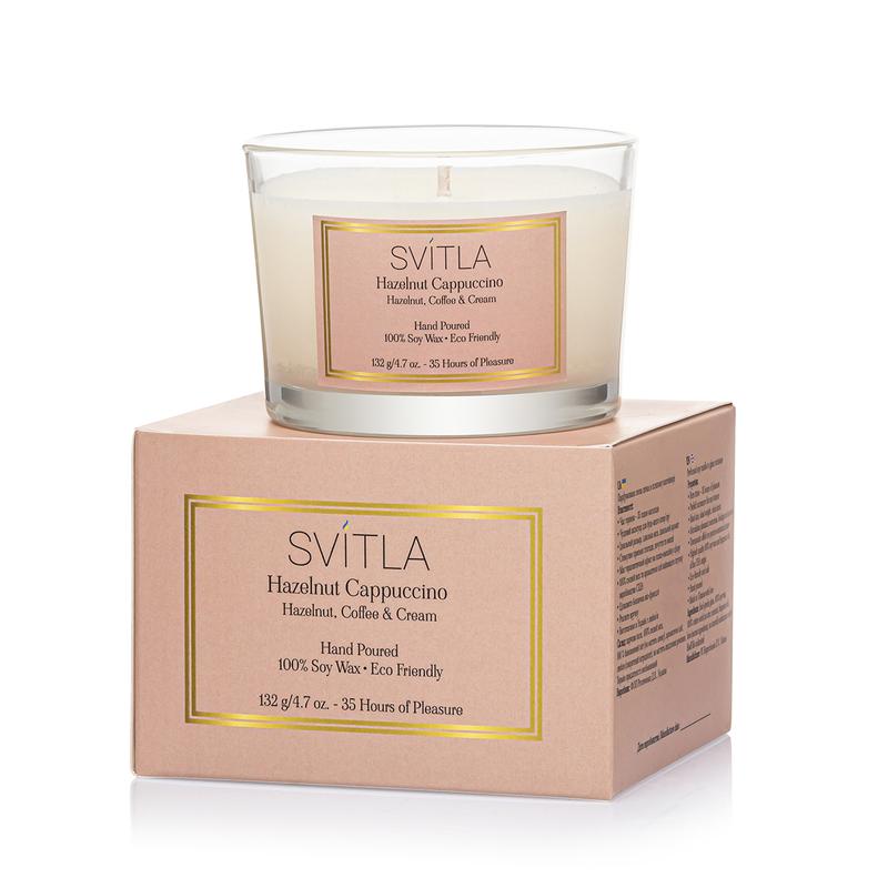HAZELNUT CAPPUCCINO scented candle by SVITLA