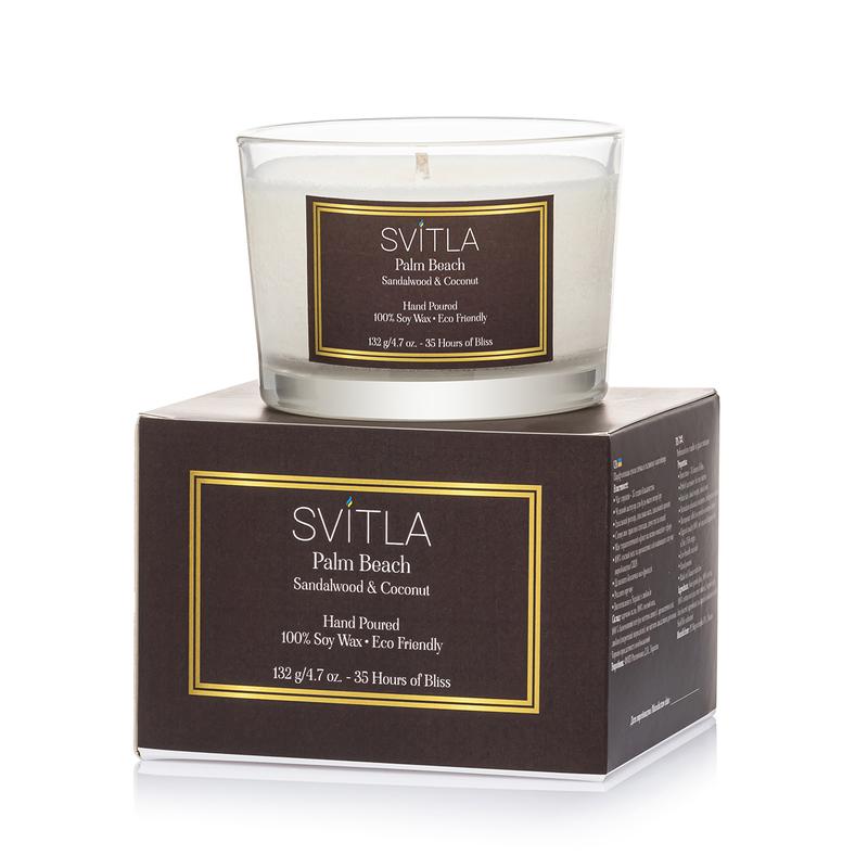 PALM BEACH scented candle by SVITLA