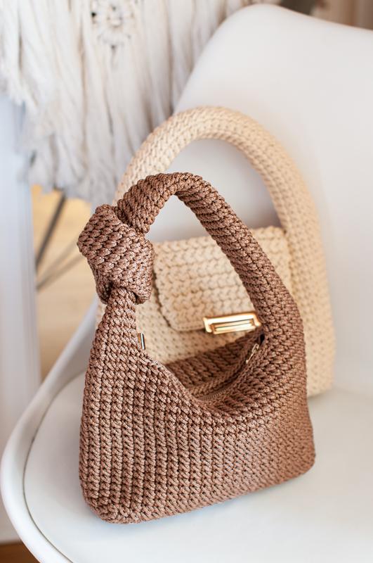 Crochet baguette bag Melanie for women