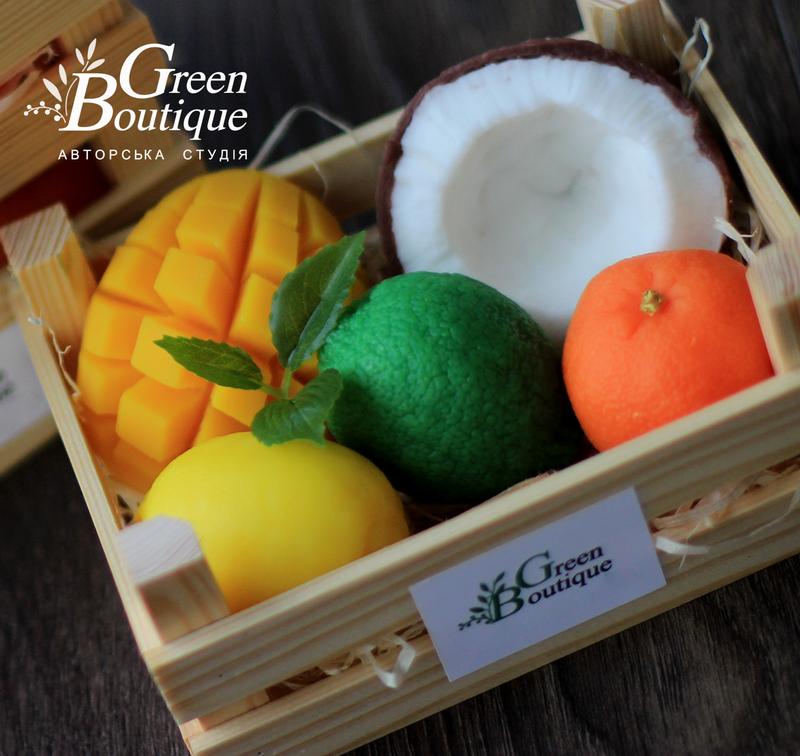 Souvenir soap Coconut Mango Papaya Lemon Lime Mandarin box