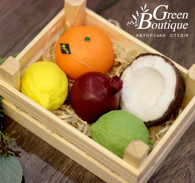 Souvenir soap Coconut Pomegranate  Lemon Lime Mandarin box