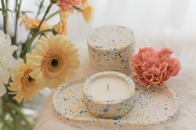Set of candles ukraine 13390 from Aesthetic Home with donate to u24