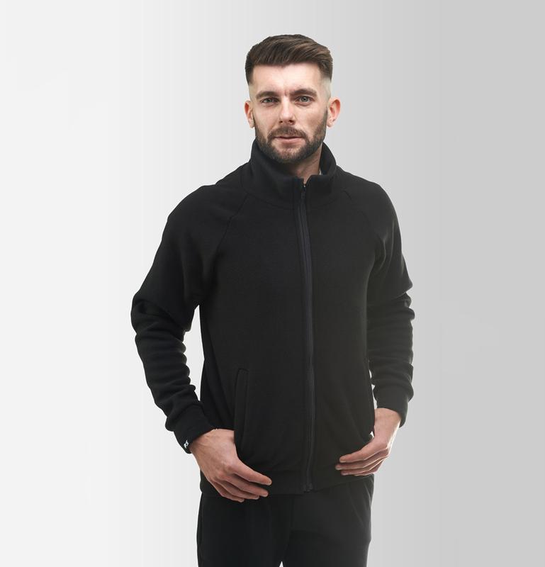 Men's fleece jacket Synevyr 260 Black