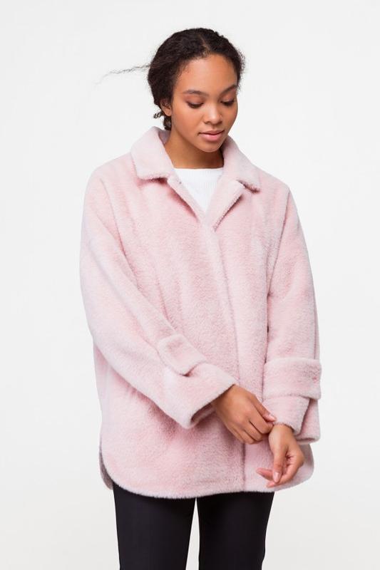 Women's demi-season coat Diamond pink